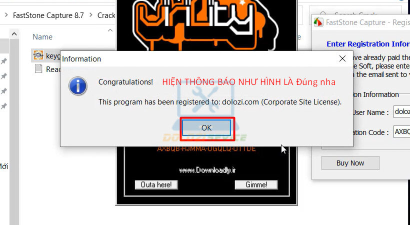 Hướng dẫn tải và cài đặt FastStone Capture 8.7 dễ dàng nhất 13 Chọn OK. Hoàn thành quá trình cài đặt FastStone Capture 8.7.
