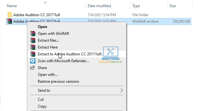 Giải nén phần mềm Audition 2017 Full Crack