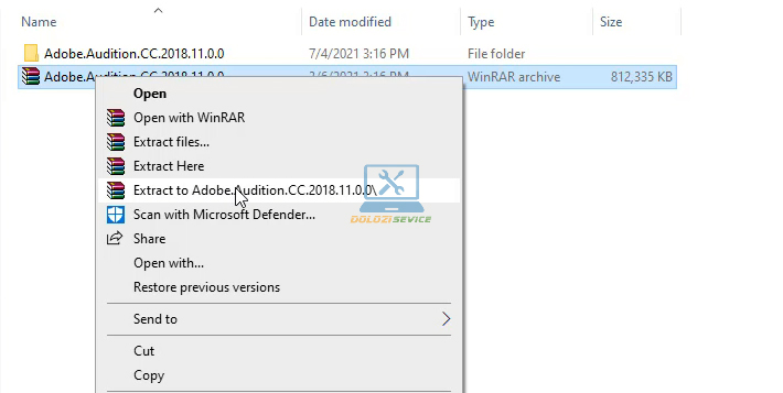 Giải nén phần mềm Audition 2018 Full Crack