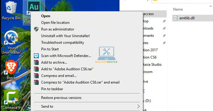 Mở thư mục cài đặt phần mềm Audition CS6