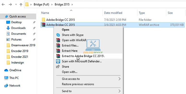 Giải nén phần mềm