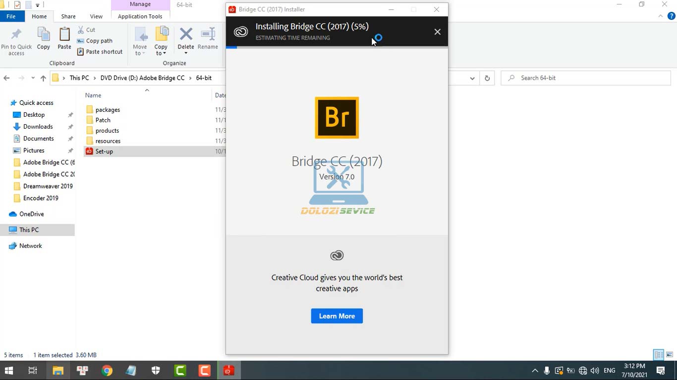 Đợi phần mềm Bridge 2017 Full Crack cài đặt hoàn tất