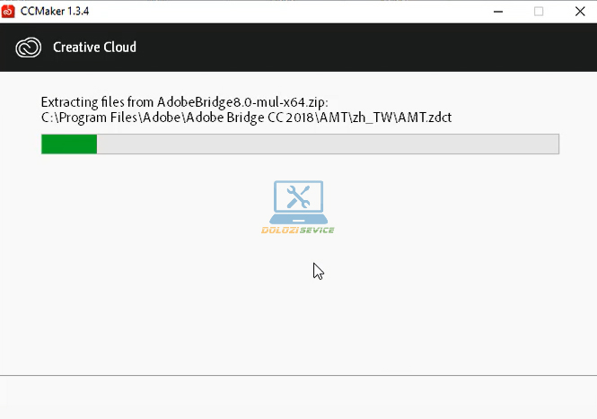Đợi phần mềm Bridge 2018 Full Crack cài đặt hoàn tất