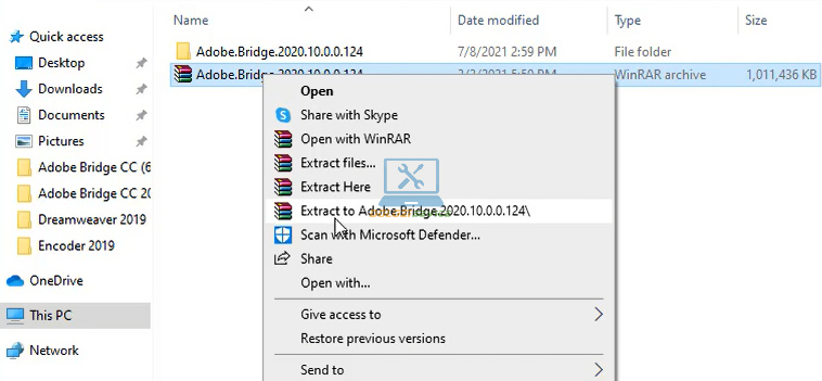 Giải nén phần mềm Bridge 2020 Full Crack