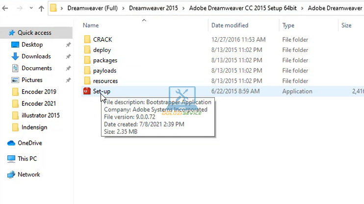Cài đặt Dreamweaver 2015: Hướng dẫn và Tải phần mềm Miễn phí 3 Chạy File cài đặt phần mềm