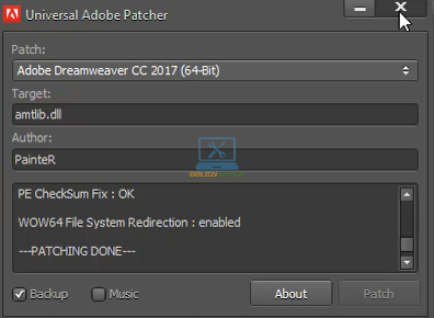 Kích hoạt bản quyền thành công Dreamweaver 2017 Full Crack