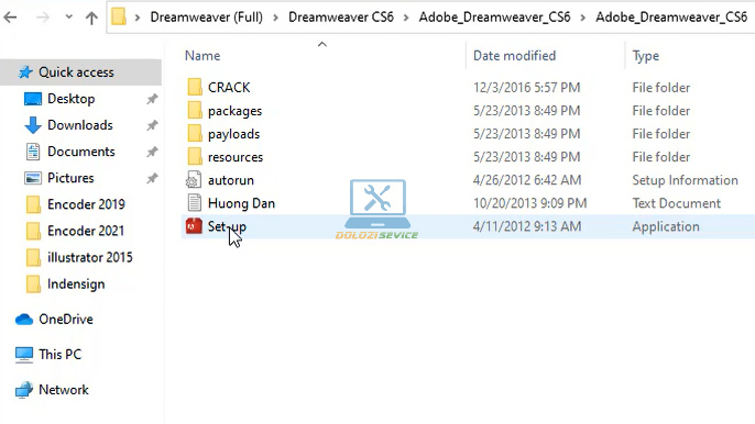 Chạy File cài đặt phần mềm