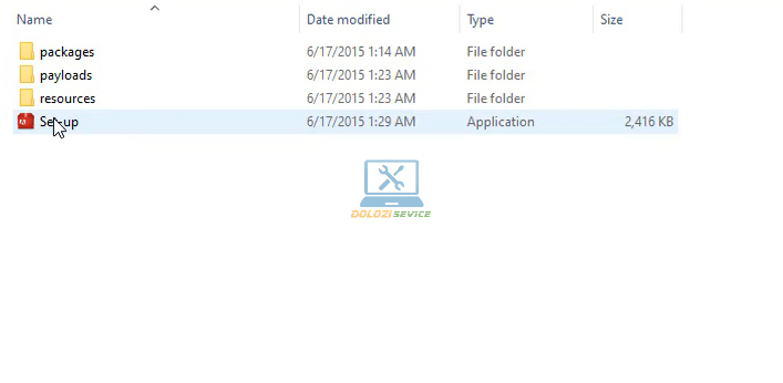 Chạy File cài đặt phần mềm