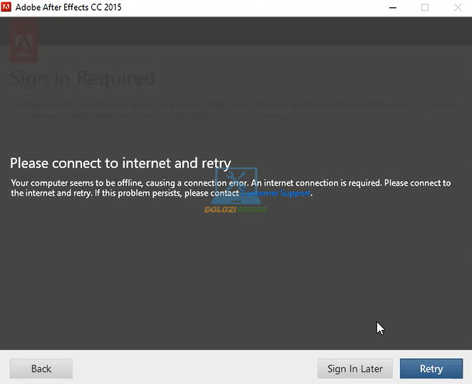 Chọn Sign In Later