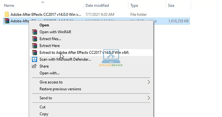 Giải nén phần mềm After Effects 2017 Full Crack