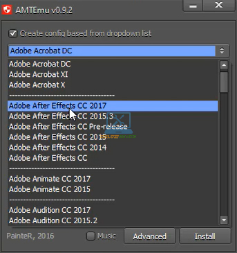 Cách cài đặt After Effects 2018 và tải phần mềm miễn phí 13 Chọn phần mềm cần kích hoạt bản quyền như hình