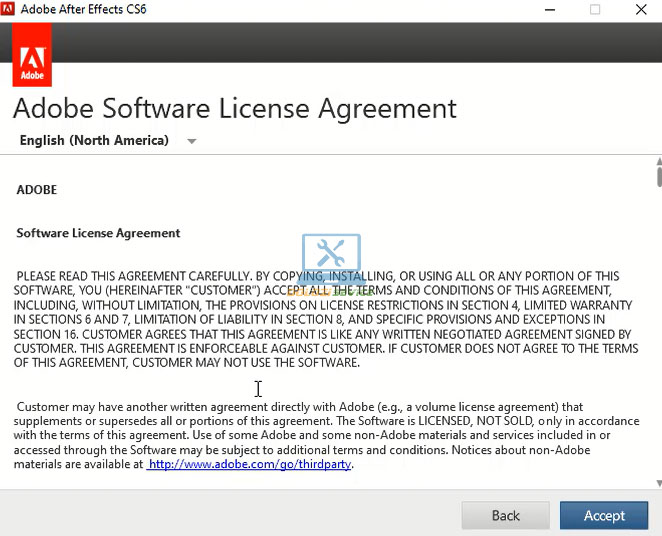 Hướng Dẫn Cài Đặt After Effects CS6 và Tải Phần Mềm Miễn Phí 5 Chọn Accept