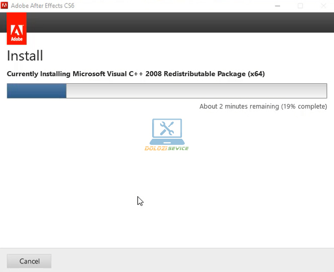 Hướng Dẫn Cài Đặt After Effects CS6 và Tải Phần Mềm Miễn Phí 7 Đợi phần mềm After Effects CS6 Full Crack cài đặt hoàn tất