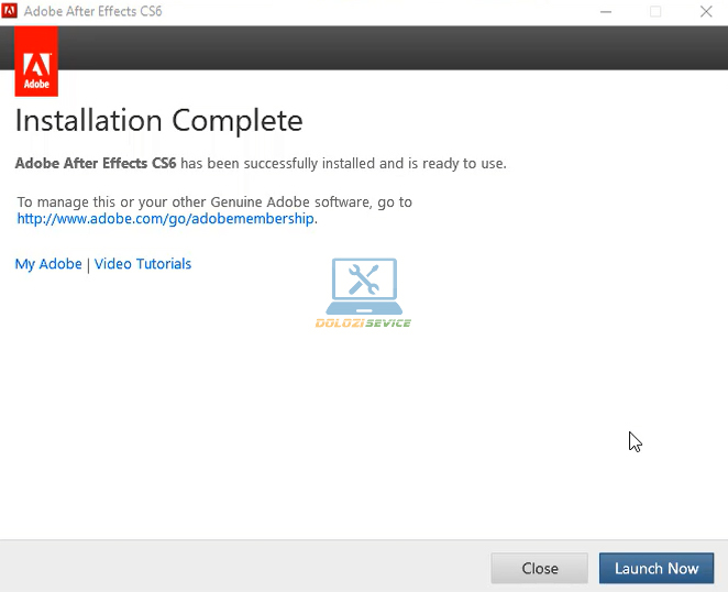 Hướng Dẫn Cài Đặt After Effects CS6 và Tải Phần Mềm Miễn Phí 8 Hoàn tất cài đặt phần mềm After Effects CS6 Full Crack