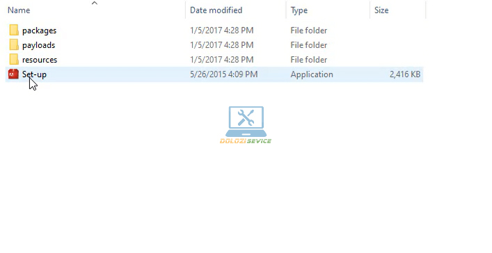 Chạy File cài đặt phần mềm
