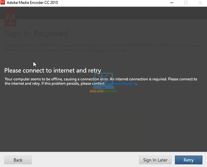 Chọn Sign In Later