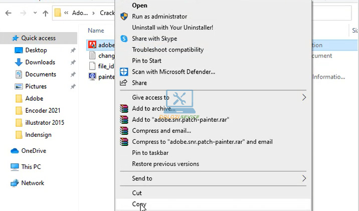 Copy phần mềm kích hoạt bản quyền