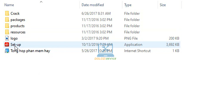 Chạy File cài đặt phần mềm