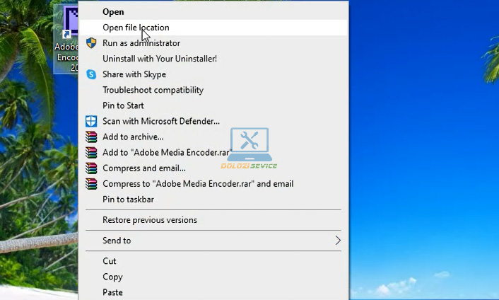 Mở thư mục cài đặt phần mềm Encoder 2017