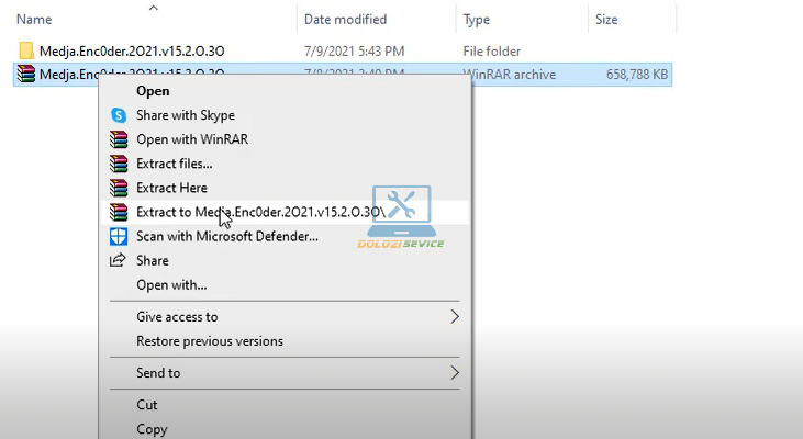 Giải nén phần mềm Encoder 2021 Full Crack
