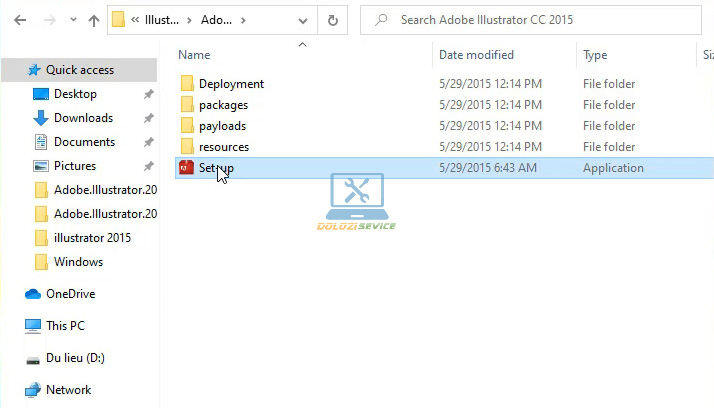 Cách cài đặt và tải Illustrator 2015 đơn giản cho người dùng 3 Chạy File cài đặt phần mềm