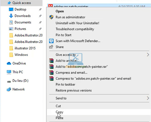 Cách cài đặt và tải Illustrator 2015 đơn giản cho người dùng 14 Copy phần mềm kích hoạt bản quyền