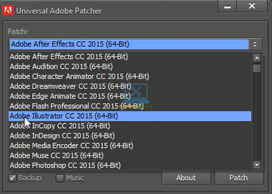 Cách cài đặt và tải Illustrator 2015 đơn giản cho người dùng 19 Chọn phần mềm cần kích hoạt bản quyền