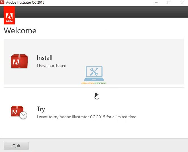 Cách cài đặt và tải Illustrator 2015 đơn giản cho người dùng 5 Chọn Try
