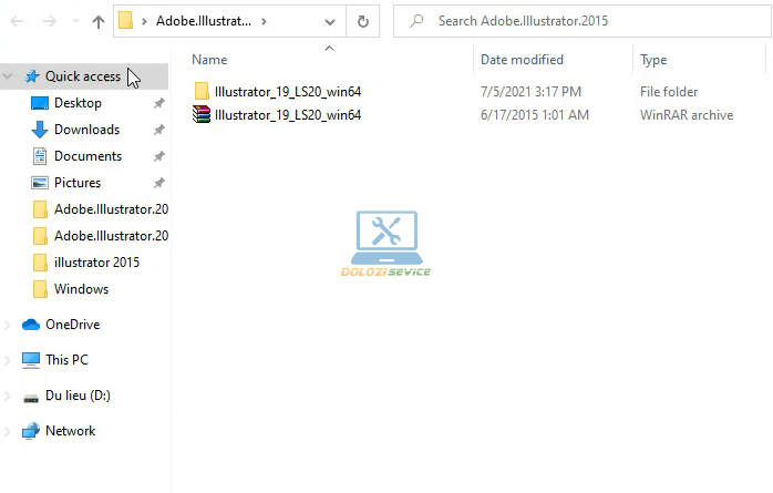 Cách cài đặt và tải Illustrator 2015 đơn giản cho người dùng 2 Giải nén phần mềm illustrator 2015