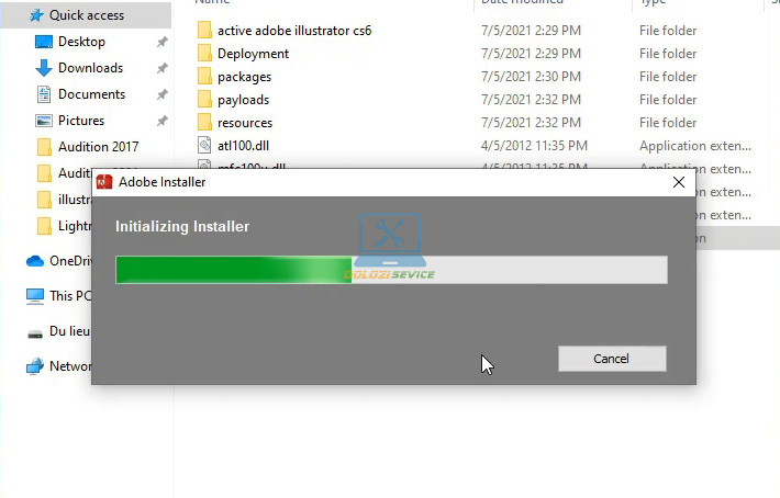 Đợi phần mềm khởi chạy