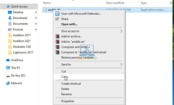 Copy File kích hoạt bản quyền