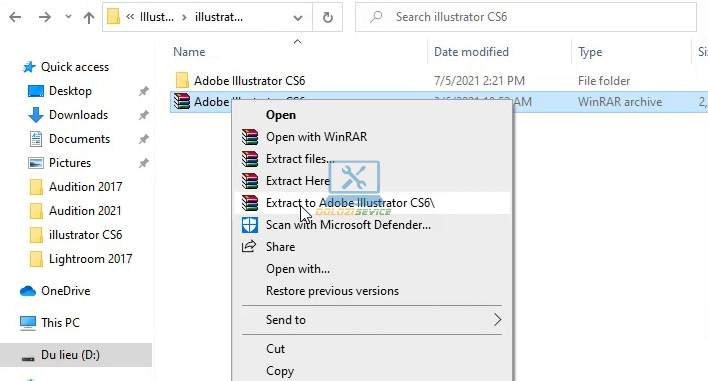 Giải nén Illustrator CS6 Full Crack