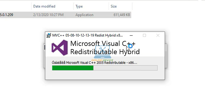 Cách cài đặt InDesign 2020 và tải phần mềm miễn phí 6 Visual C++ đang được cài đặt
