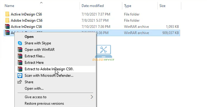 Giải nén phần mềm InDesign CS6 Full Crack