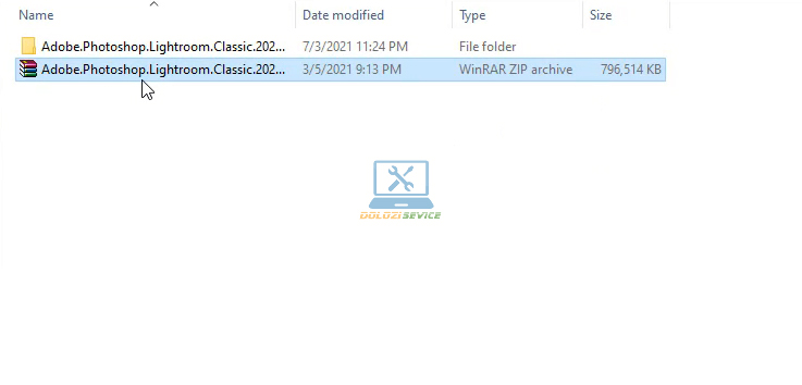 Giải nén phần mềm Lightroom 2021 Full Crack