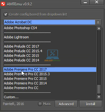 Hướng Dẫn Cài Đặt Premiere 2017 Và Tải Phần Mềm Miễn Phí 12 Chọn phần mềm cần kích hoạt bản quyền như hình