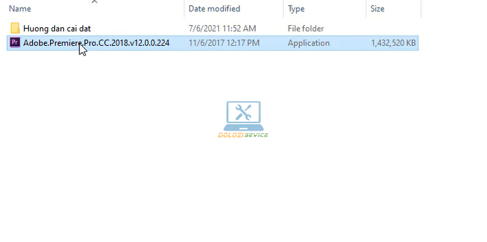 Chạy File cài đặt phần mềm