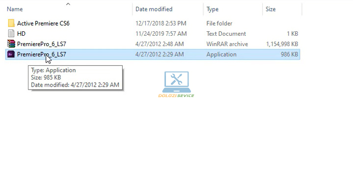 Chạy File cài đặt phần mềm Premiere CS6
