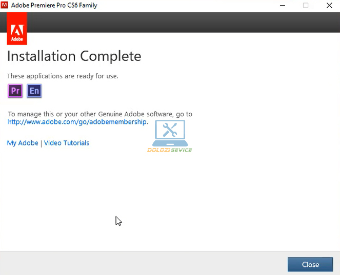 Hoàn tất cài đặt Premiere CS6 Full Crack