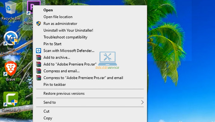 Mở thư mục cài đặt Premiere CS6