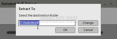Nhấn OK để giải nén phần mềm