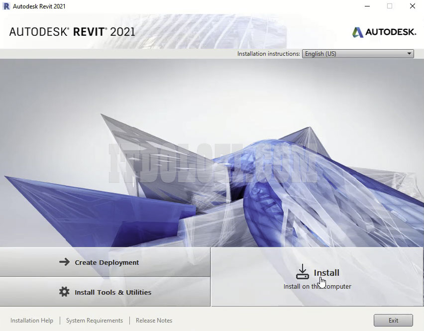 Hướng dẫn cài đặt và tải phần mềm Revit 2021 dễ dàng 4 Ta nhấn Install để bắt đầu cài đặt Autodesk Revit 2021