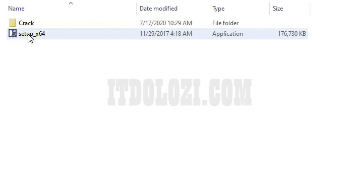 Chạy File Setup_x64