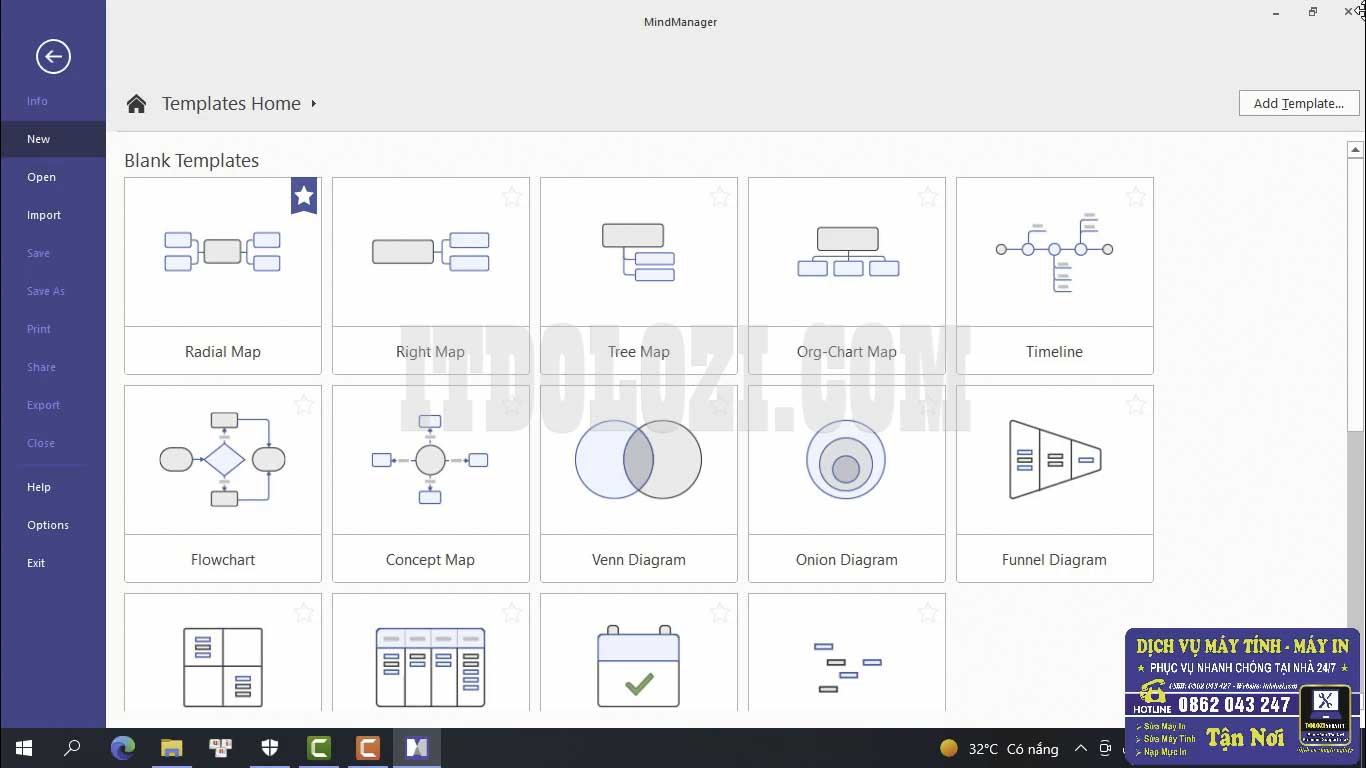 Hướng dẫn cài đặt và tải MindManager 2020 dễ dàng 15 Giao diện đầy đủ tính năng của MindManager 2020