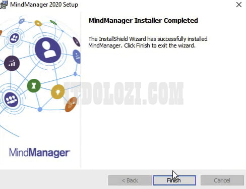 Hướng dẫn cài đặt và tải MindManager 2020 dễ dàng 9 Hoàn tất cài đặt nhấn Finish
