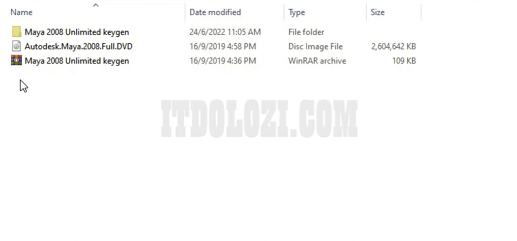 Giải nén phần mềm Autodesk Maya 2008
