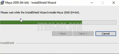 Đợi phần mềm Autodesk Maya 2008 cài đặt