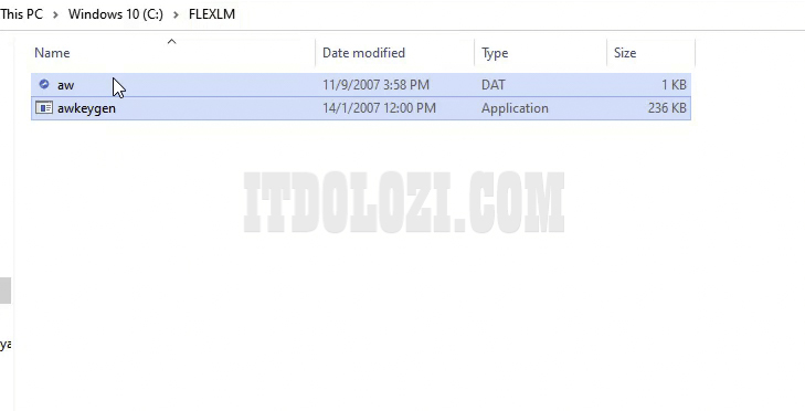 Dán vào thư FLEXLM vừa tạo