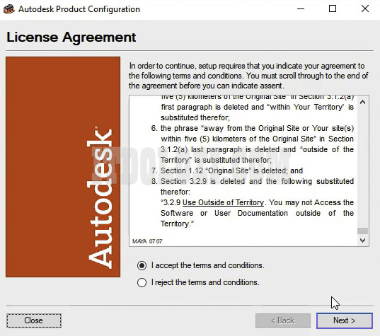 Tích chọn I accept the terms and conditions