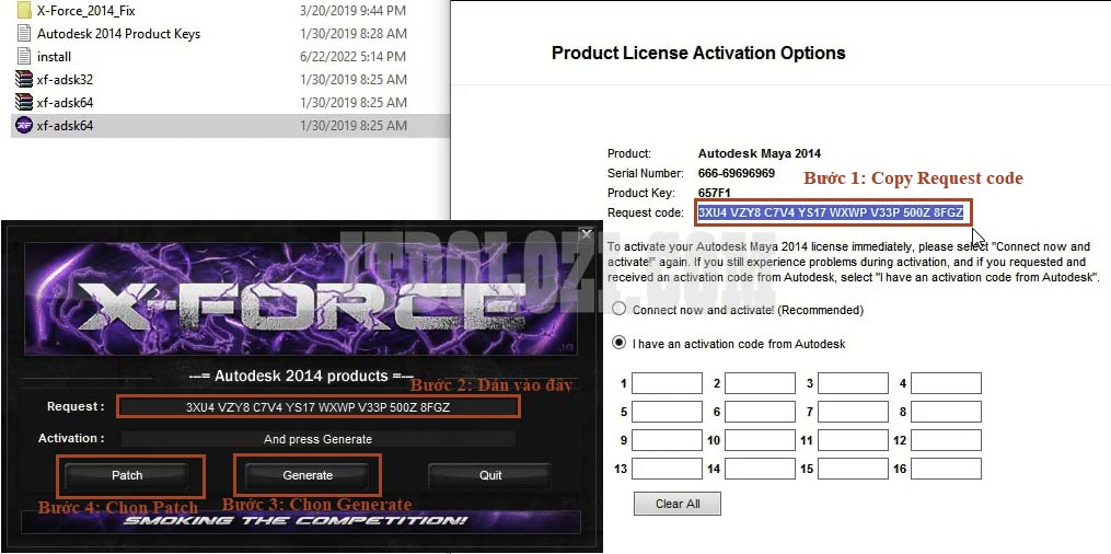 Thực hiện các bước như hình